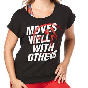 🛍Zumba Fitness Moves Well With Others Boxy Tank